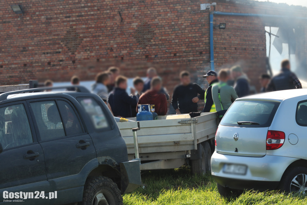 Pożar hali w Czeliścinie, gmin Pępowo