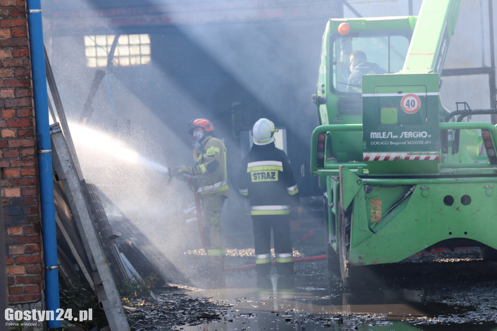 Pożar hali w Czeliścinie, gmin Pępowo