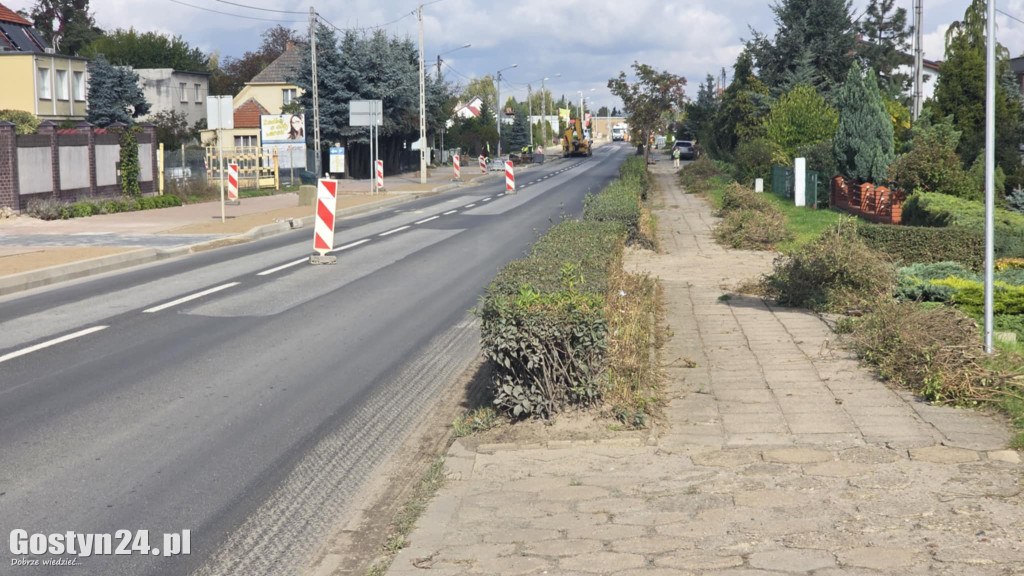 Żywopłoty przy ul. Poznańskiej w Gostyniu