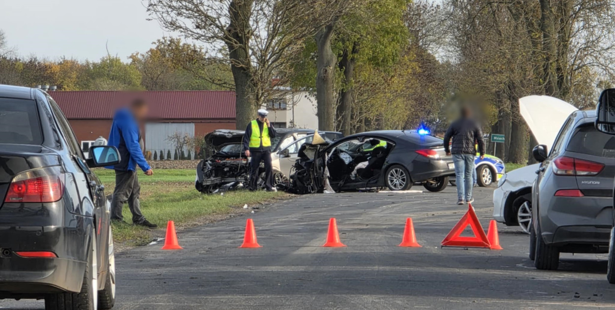 Wypadek na trasie Wziąchów-Pogorzela