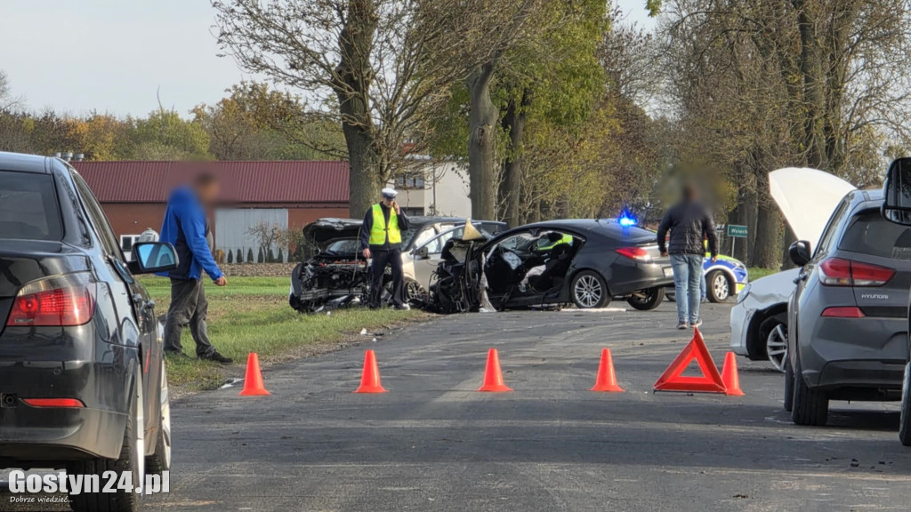 Wypadek na trasie Wziąchów-Pogorzela