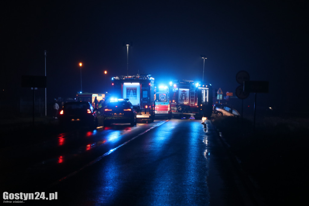 Trzy samochody zderzyły się na DK12 pod Gostyniem