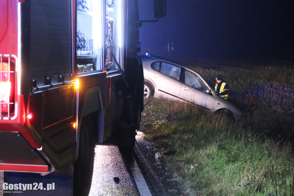 Trzy samochody zderzyły się na DK12 pod Gostyniem