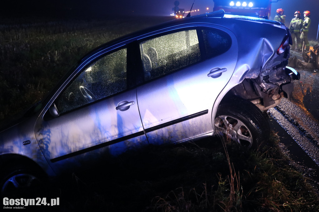 Trzy samochody zderzyły się na DK12 pod Gostyniem