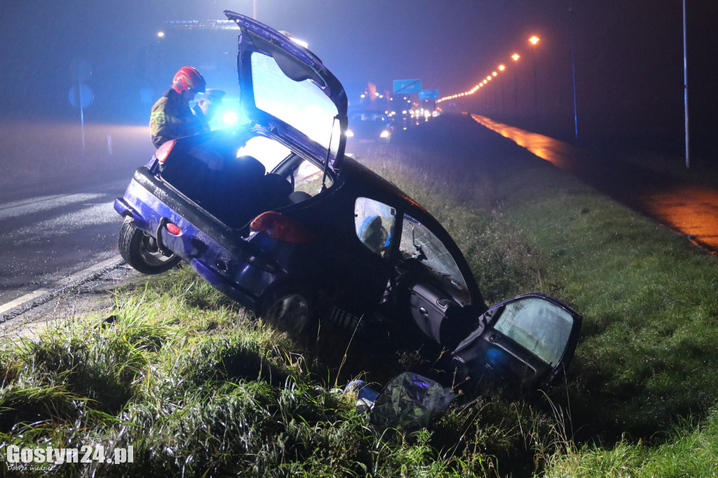 Trzy samochody zderzyły się na DK12 pod Gostyniem