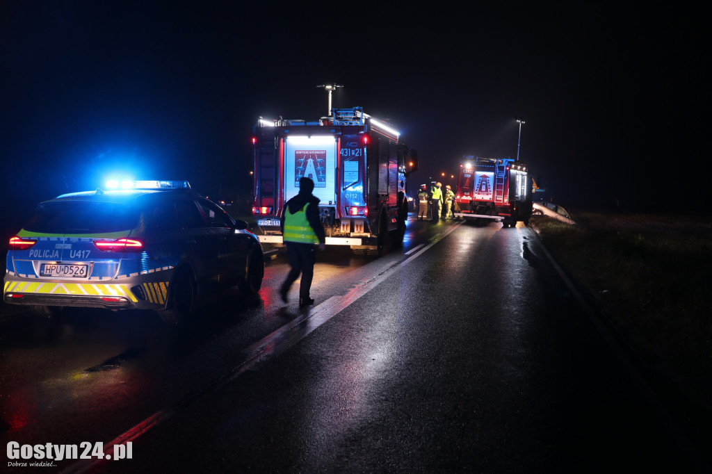 Trzy samochody zderzyły się na DK12 pod Gostyniem