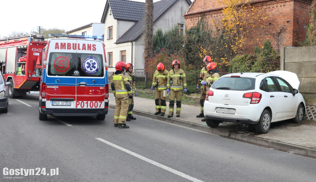 Zderzenie dwóch samochodów w miejscowości Brzezie