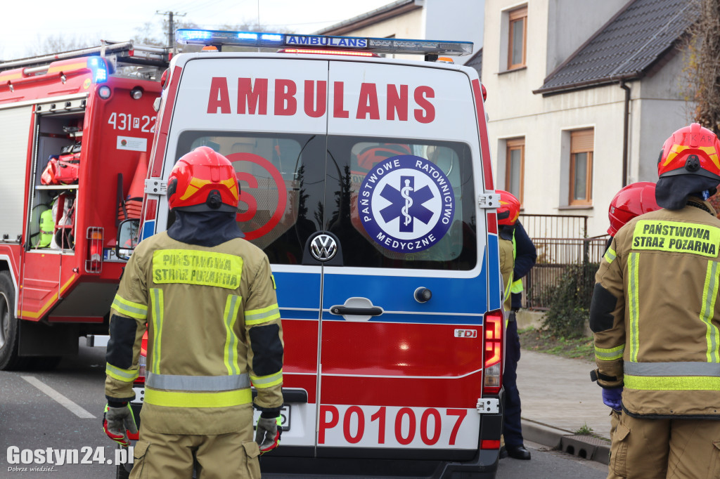 Zderzenie dwóch samochodów w miejscowości Brzezie