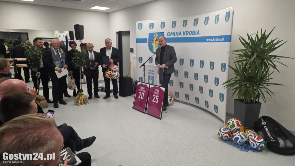 Otwarcie nowego stadionu w Krobi