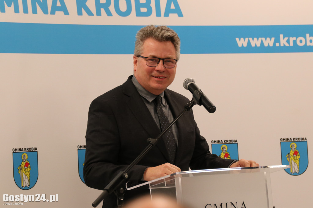 Otwarcie nowego stadionu w Krobi