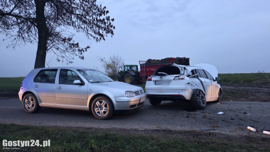 Wypadek na trasie Franciszkowo-Czarkowo