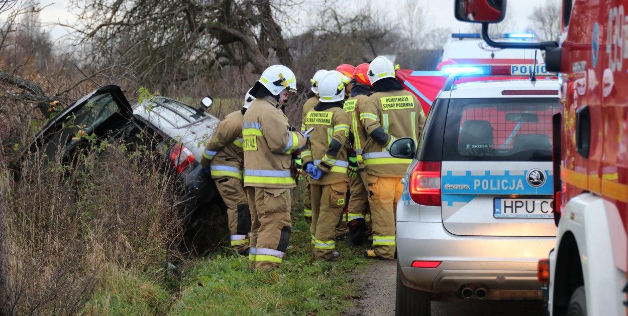 Tragiczny finał wypadku pod Poniecem