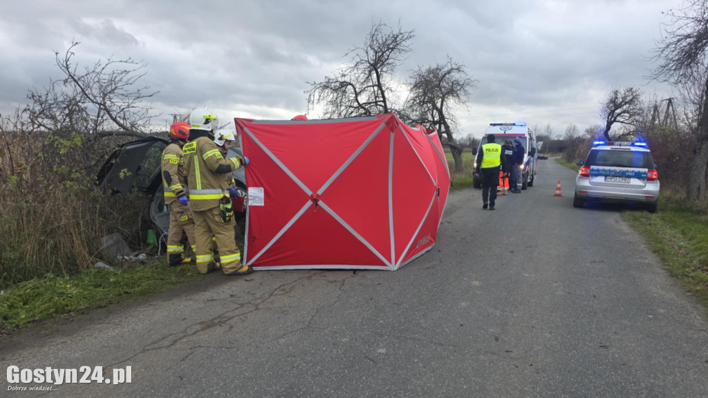 Tragiczny finał wypadku pod Poniecem