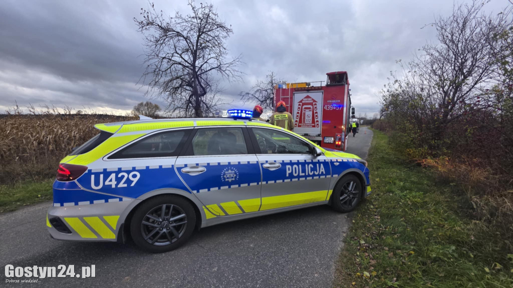 Tragiczny finał wypadku pod Poniecem