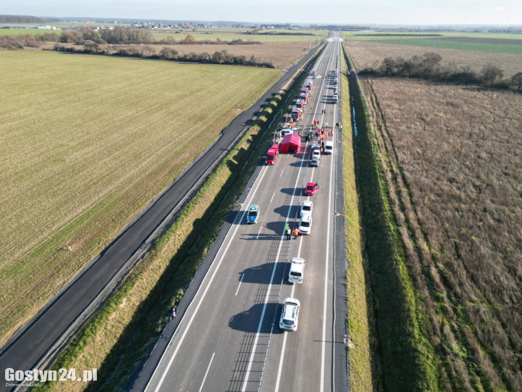 Ćwiczenia na nowej obwodnicy K12 Gostynia i Piasków