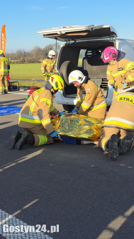 Ćwiczenia na nowej obwodnicy K12 Gostynia i Piasków
