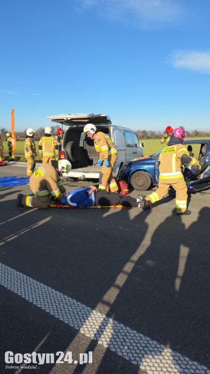 Ćwiczenia na nowej obwodnicy K12 Gostynia i Piasków