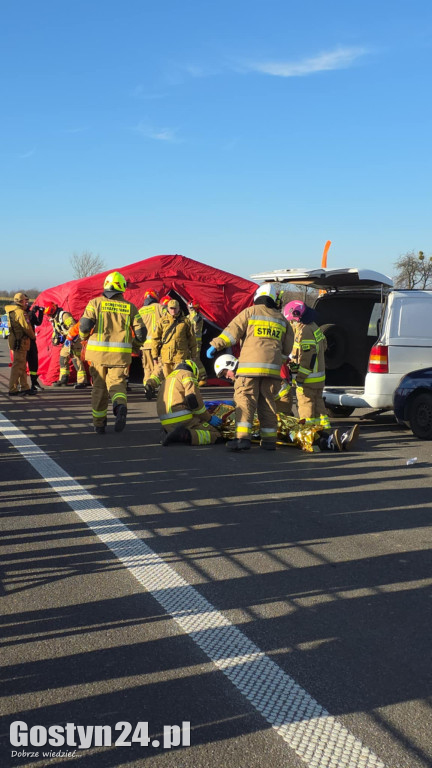 Ćwiczenia na nowej obwodnicy K12 Gostynia i Piasków