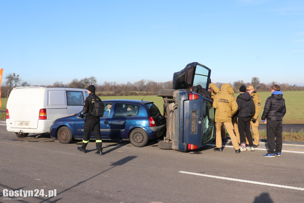 Ćwiczenia na nowej obwodnicy K12 Gostynia i Piasków