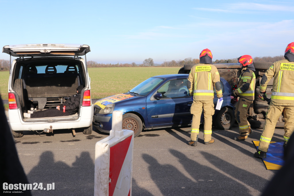 Ćwiczenia na nowej obwodnicy K12 Gostynia i Piasków