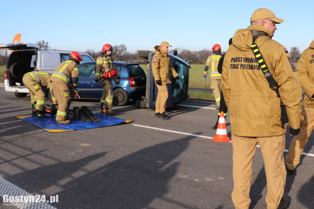 Ćwiczenia na nowej obwodnicy K12 Gostynia i Piasków