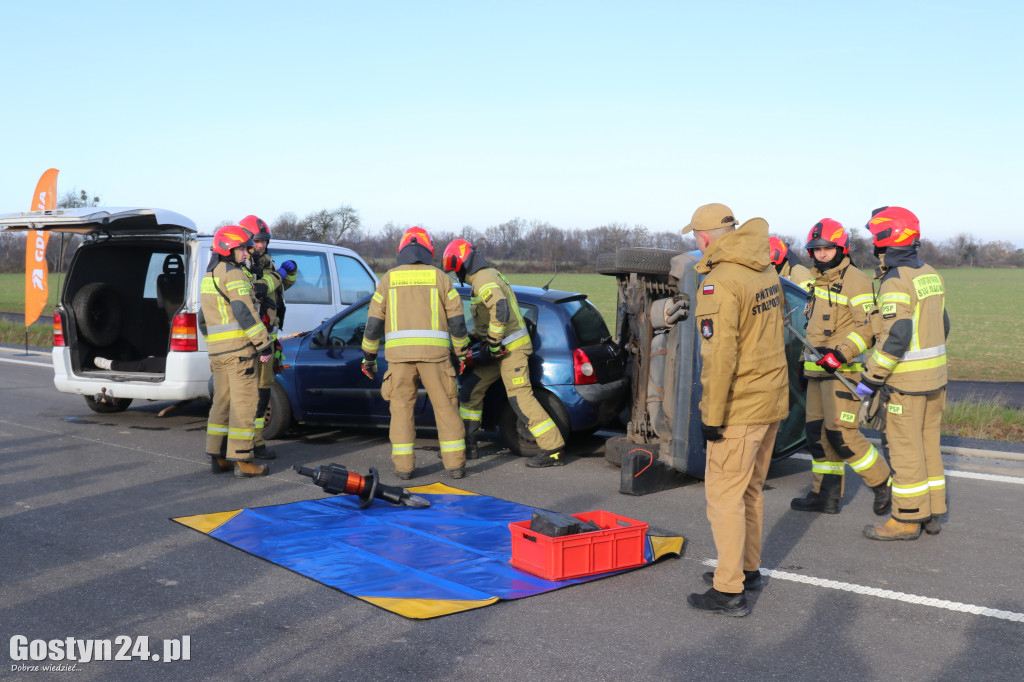 Ćwiczenia na nowej obwodnicy K12 Gostynia i Piasków