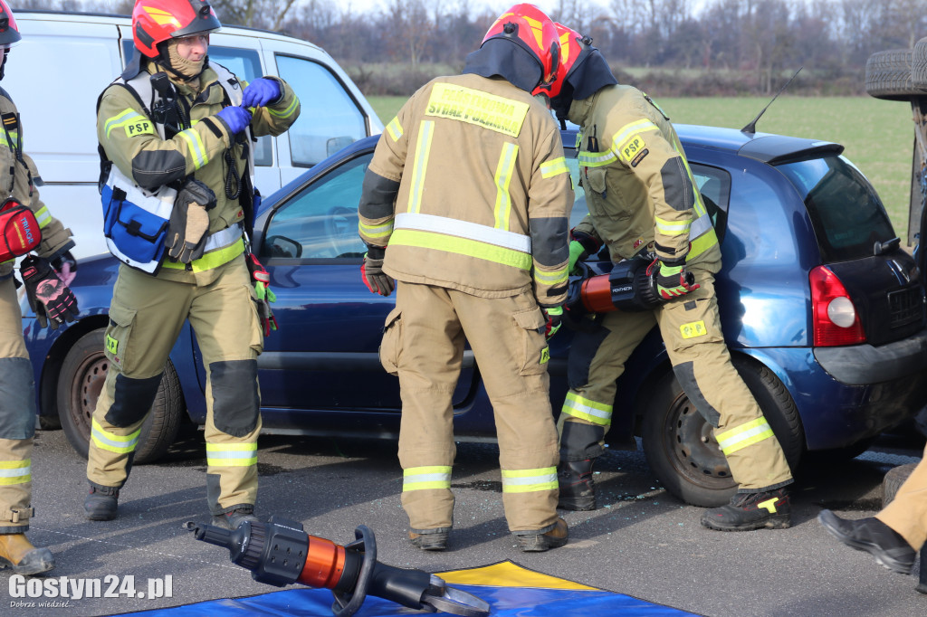 Ćwiczenia na nowej obwodnicy K12 Gostynia i Piasków