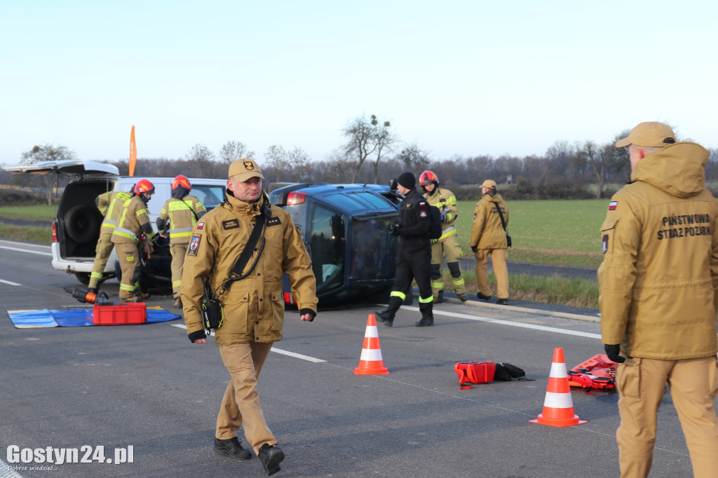 Ćwiczenia na nowej obwodnicy K12 Gostynia i Piasków