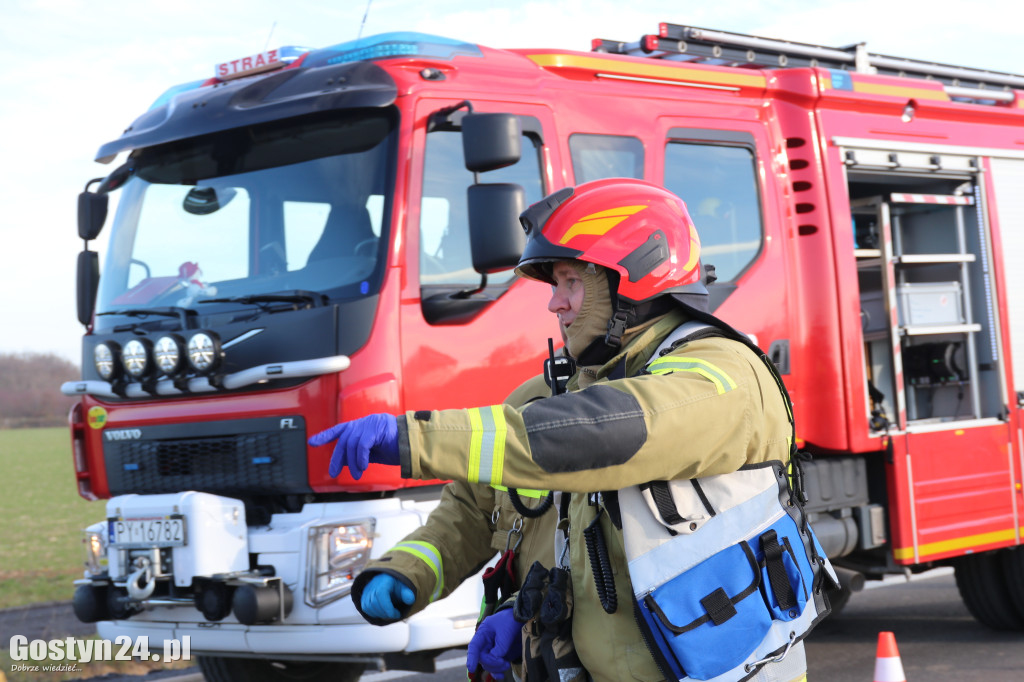Ćwiczenia na nowej obwodnicy K12 Gostynia i Piasków