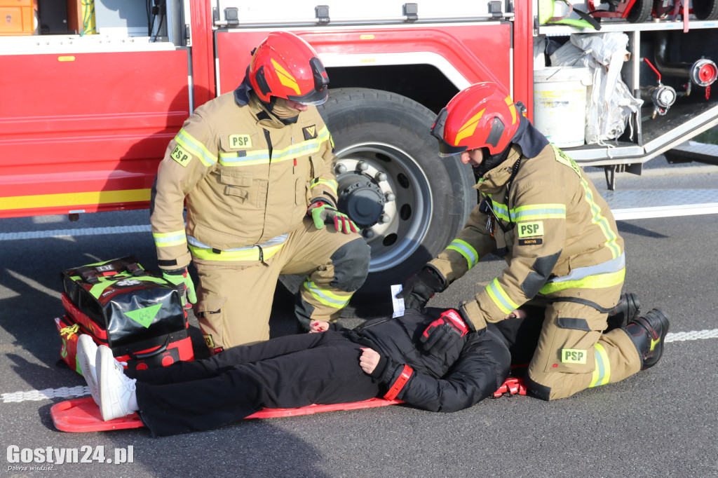 Ćwiczenia na nowej obwodnicy K12 Gostynia i Piasków