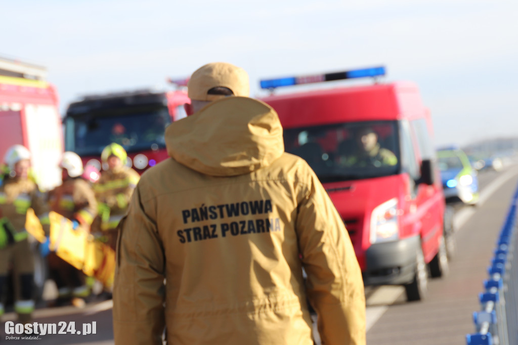 Ćwiczenia na nowej obwodnicy K12 Gostynia i Piasków