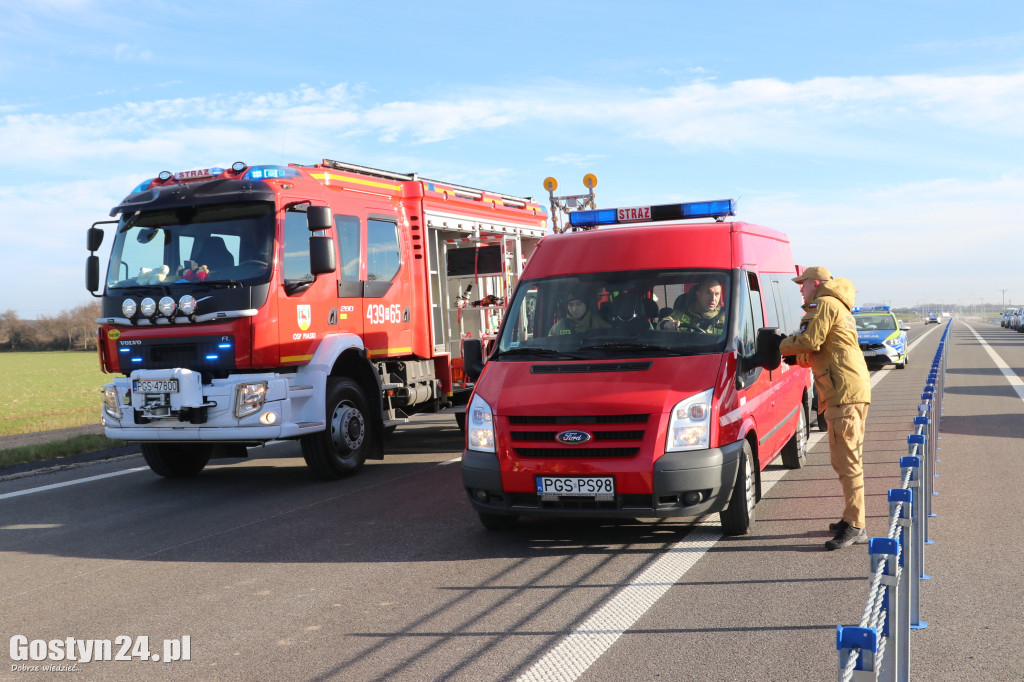 Ćwiczenia na nowej obwodnicy K12 Gostynia i Piasków