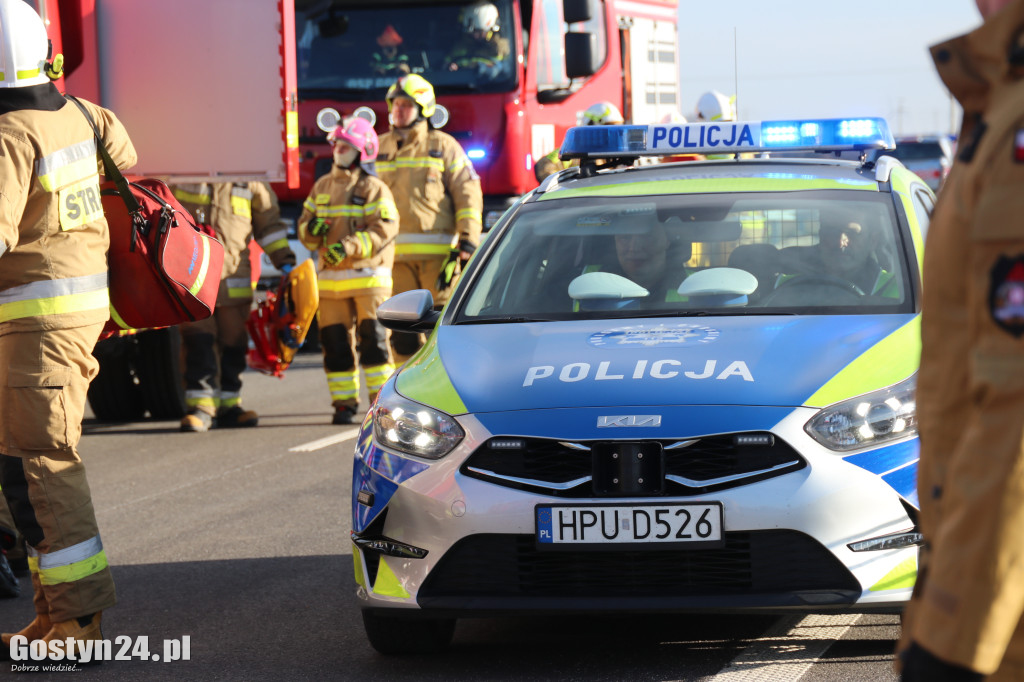 Ćwiczenia na nowej obwodnicy K12 Gostynia i Piasków