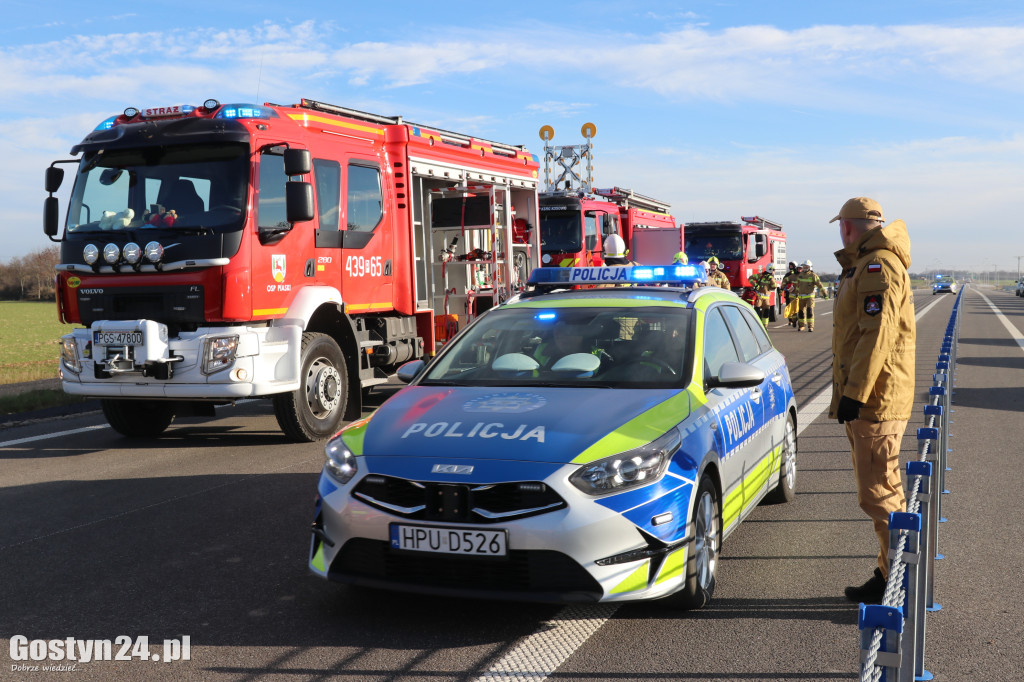 Ćwiczenia na nowej obwodnicy K12 Gostynia i Piasków