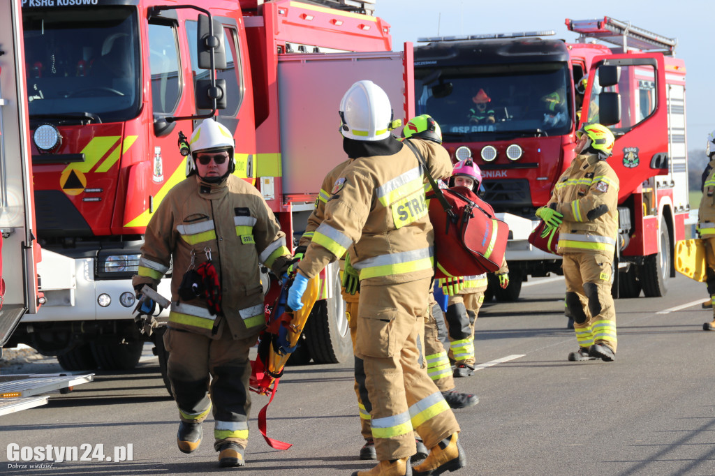 Ćwiczenia na nowej obwodnicy K12 Gostynia i Piasków