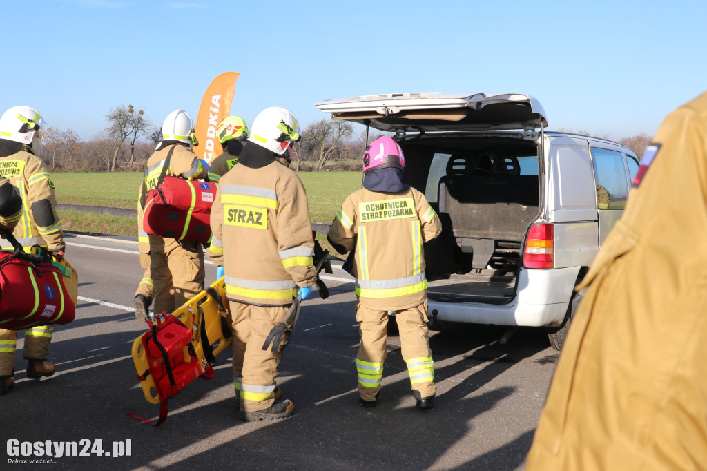 Ćwiczenia na nowej obwodnicy K12 Gostynia i Piasków