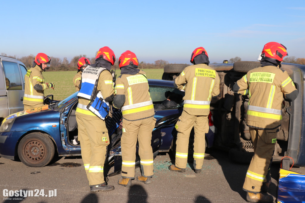 Ćwiczenia na nowej obwodnicy K12 Gostynia i Piasków
