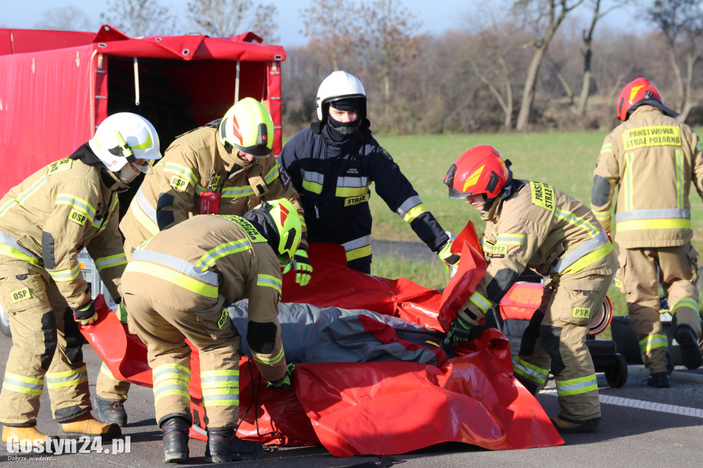 Ćwiczenia na nowej obwodnicy K12 Gostynia i Piasków