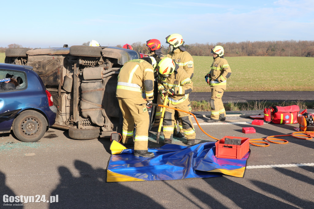 Ćwiczenia na nowej obwodnicy K12 Gostynia i Piasków