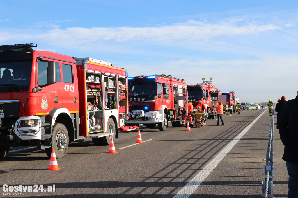 Ćwiczenia na nowej obwodnicy K12 Gostynia i Piasków