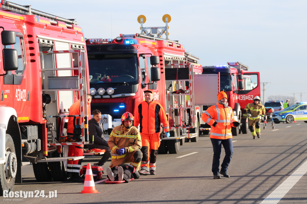 Ćwiczenia na nowej obwodnicy K12 Gostynia i Piasków