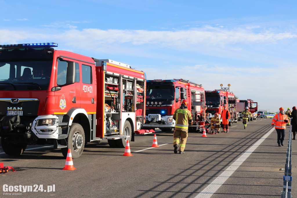 Ćwiczenia na nowej obwodnicy K12 Gostynia i Piasków