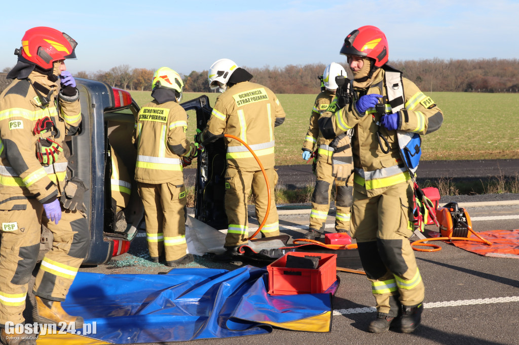Ćwiczenia na nowej obwodnicy K12 Gostynia i Piasków