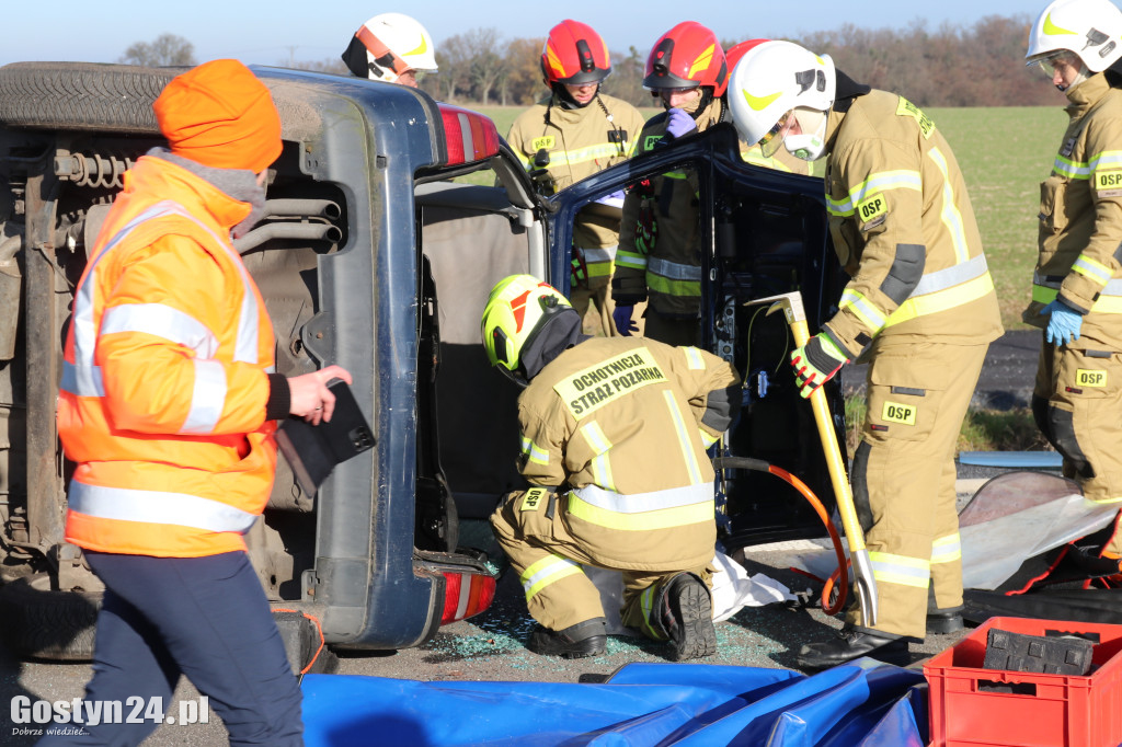 Ćwiczenia na nowej obwodnicy K12 Gostynia i Piasków