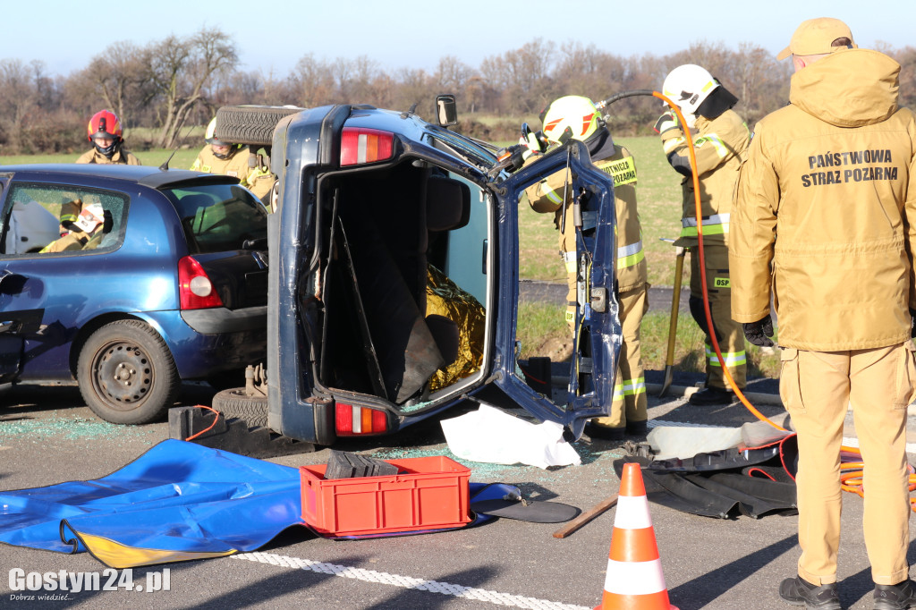 Ćwiczenia na nowej obwodnicy K12 Gostynia i Piasków