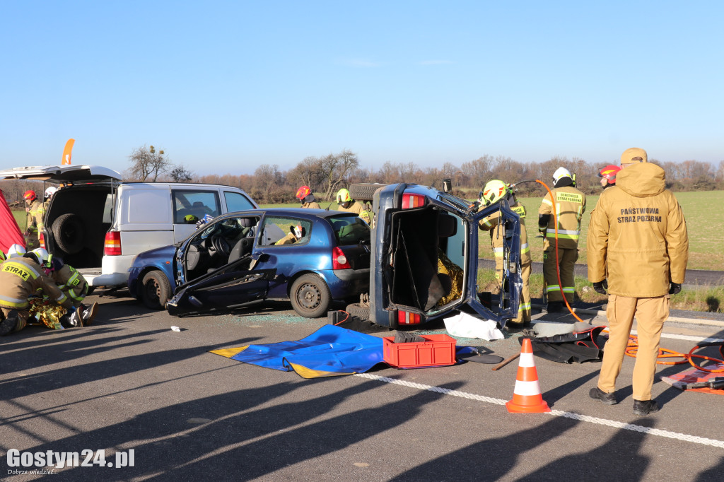 Ćwiczenia na nowej obwodnicy K12 Gostynia i Piasków