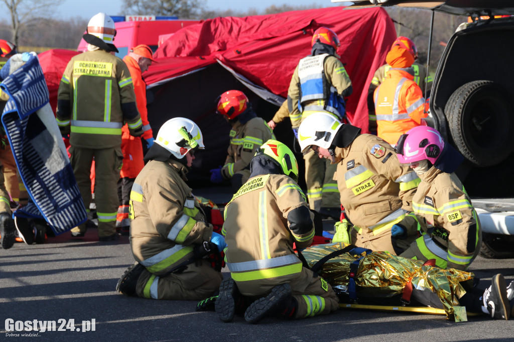 Ćwiczenia na nowej obwodnicy K12 Gostynia i Piasków