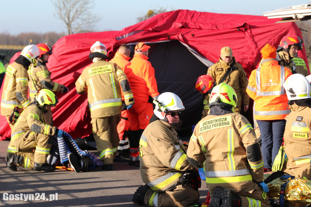 Ćwiczenia na nowej obwodnicy K12 Gostynia i Piasków
