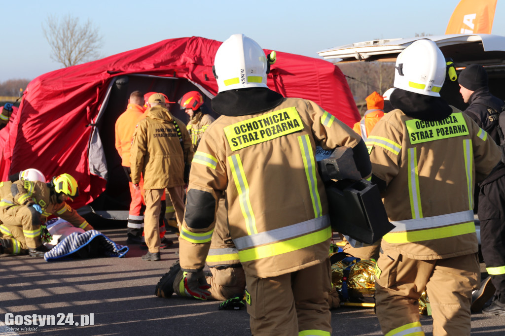 Ćwiczenia na nowej obwodnicy K12 Gostynia i Piasków