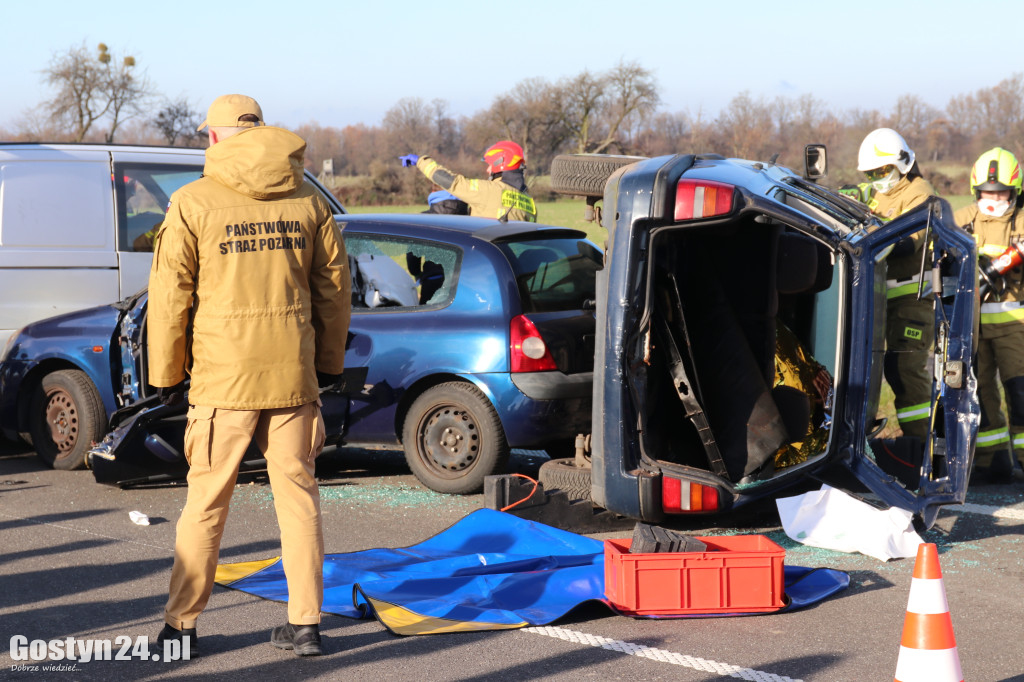 Ćwiczenia na nowej obwodnicy K12 Gostynia i Piasków